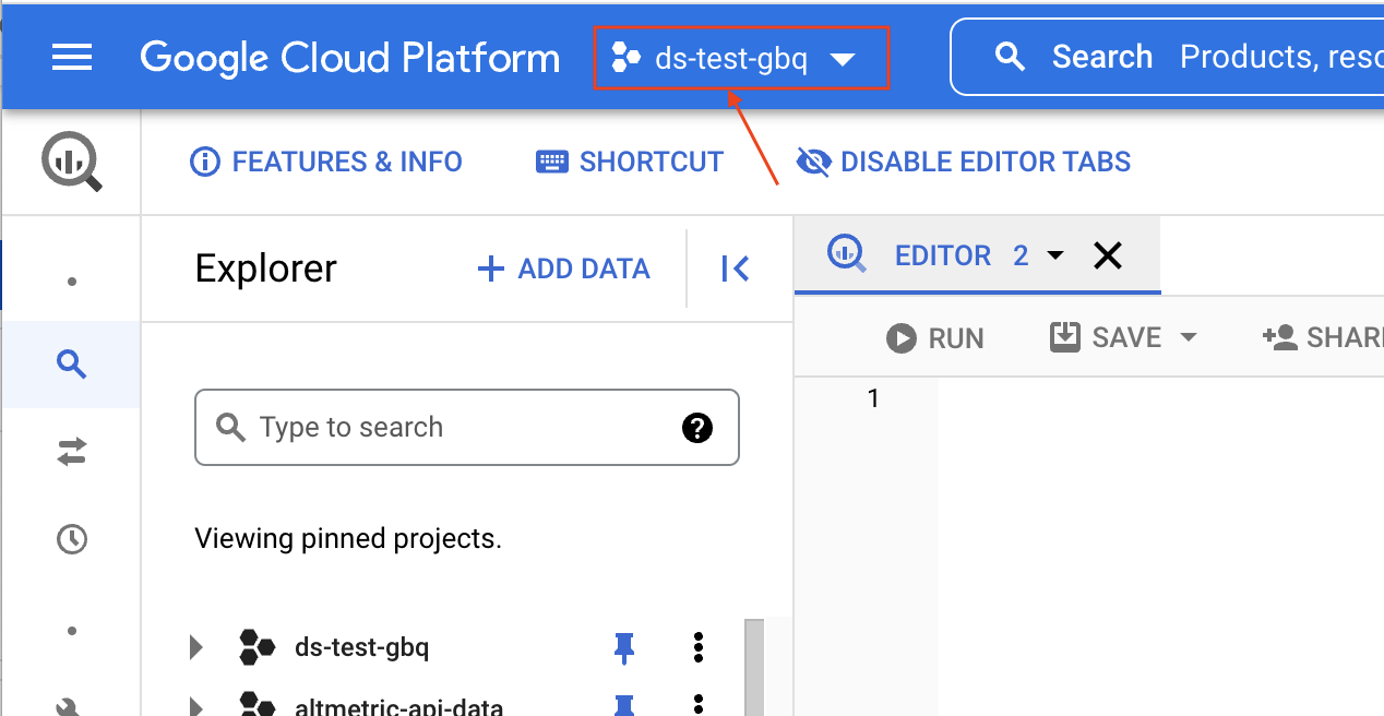 Check current GCP project